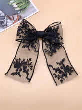 1pc Women's Lace Bow Decorative Hair Clip, Simple & Elegant Ladies' Hair Accessory, Suitable For Daily Wear And As A Gift For Graduation Season